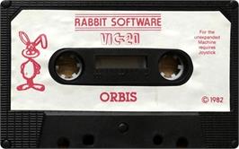 Cartridge artwork for Orbis on the Commodore VIC-20.
