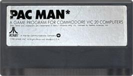 Cartridge artwork for Pac-Man on the Commodore VIC-20.
