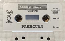 Cartridge artwork for Pakacuda on the Commodore VIC-20.