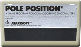 Cartridge artwork for Pole Position on the Commodore VIC-20.