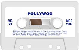 Cartridge artwork for Pollywog on the Commodore VIC-20.