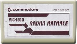 Cartridge artwork for Radar Rat Race on the Commodore VIC-20.