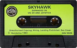 Cartridge artwork for Skyhawk on the Commodore VIC-20.