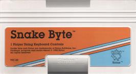 Cartridge artwork for Snake Byte on the Commodore VIC-20.