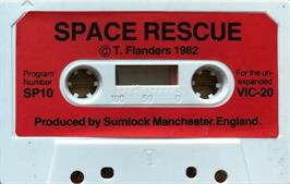 Cartridge artwork for Space Rescue on the Commodore VIC-20.
