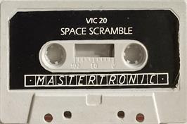 Cartridge artwork for Space Scramble on the Commodore VIC-20.