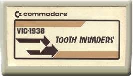 Cartridge artwork for Tooth Invaders on the Commodore VIC-20.