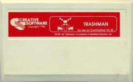 Cartridge artwork for Trashman on the Commodore VIC-20.