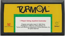 Cartridge artwork for Turmoil on the Commodore VIC-20.