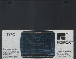 Cartridge artwork for Typo on the Commodore VIC-20.