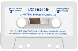 Cartridge artwork for Vic Rescue on the Commodore VIC-20.