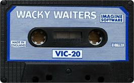Cartridge artwork for Wacky Waiters on the Commodore VIC-20.