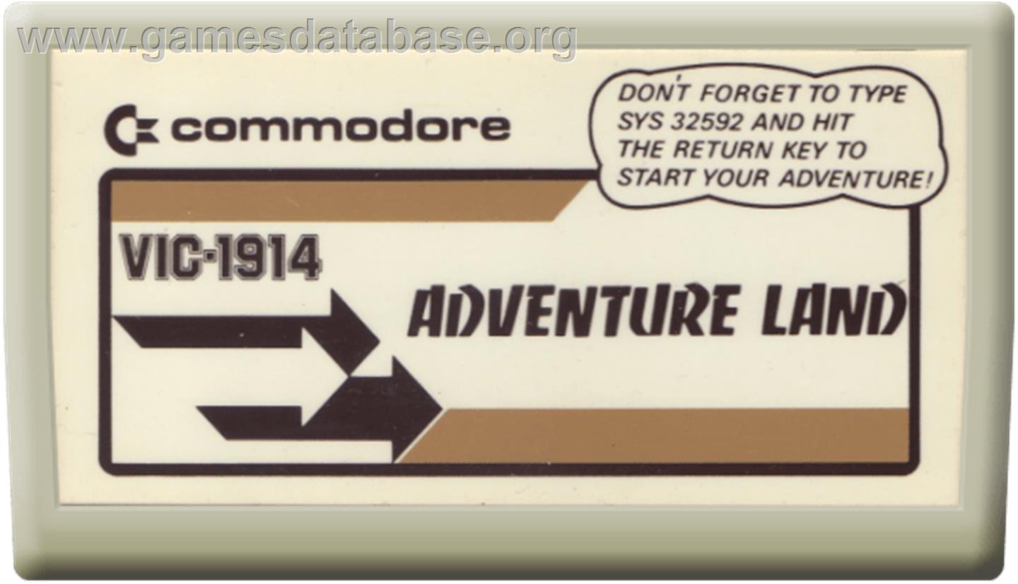 Adventure Land - Commodore VIC-20 - Artwork - Cartridge