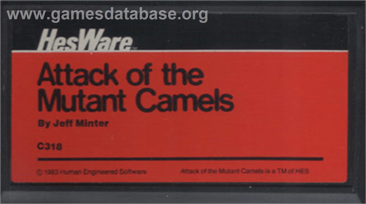 Attack Of The Mutant Camels - Commodore VIC-20 - Artwork - Cartridge