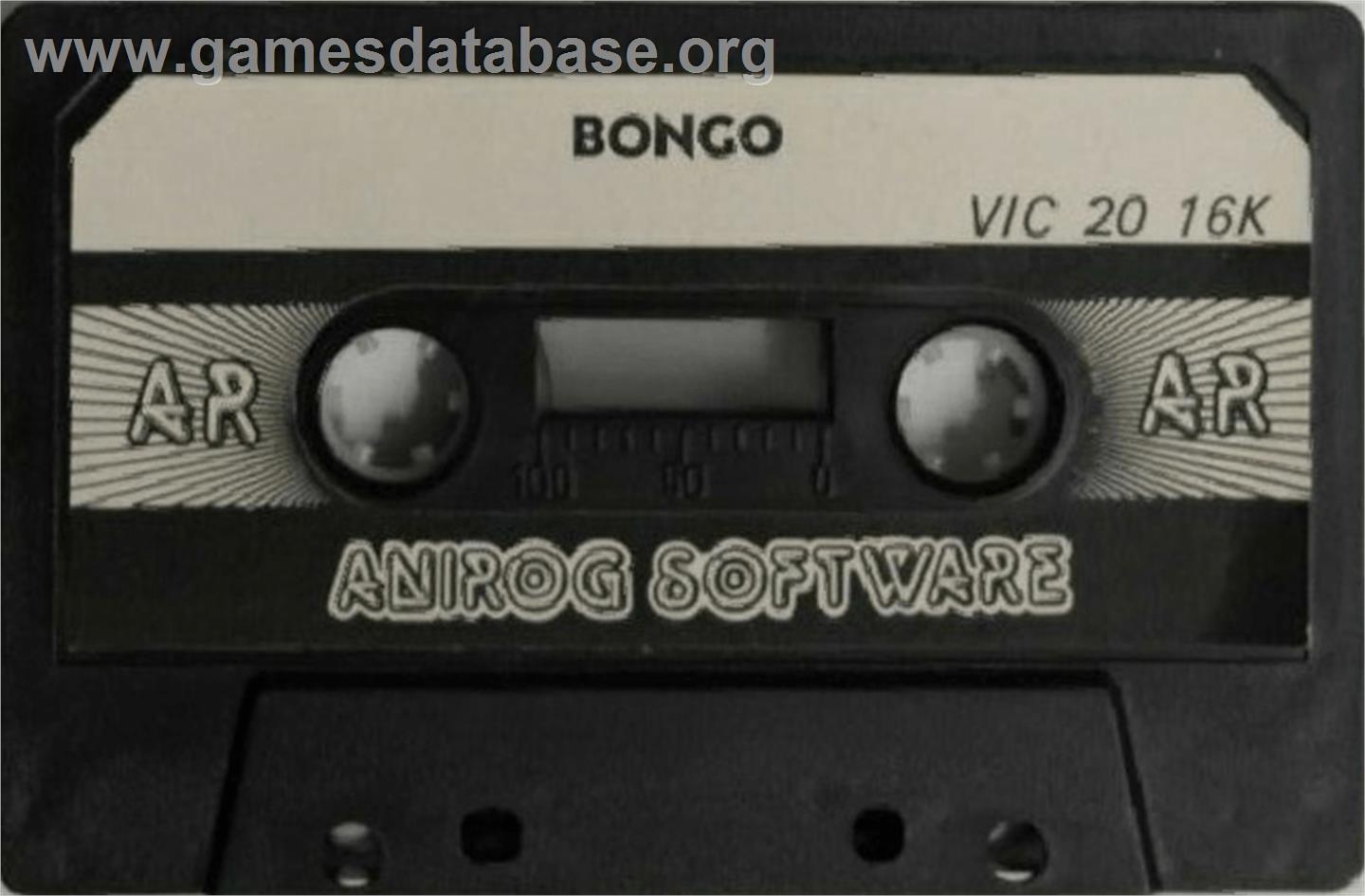 Bongo - Commodore VIC-20 - Artwork - Cartridge