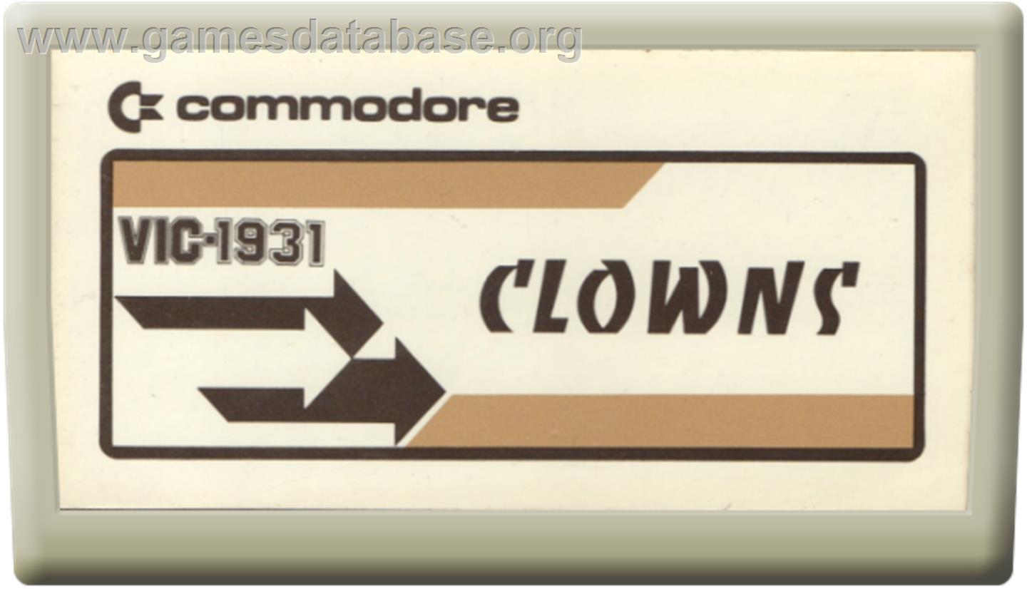 Clowns - Commodore VIC-20 - Artwork - Cartridge