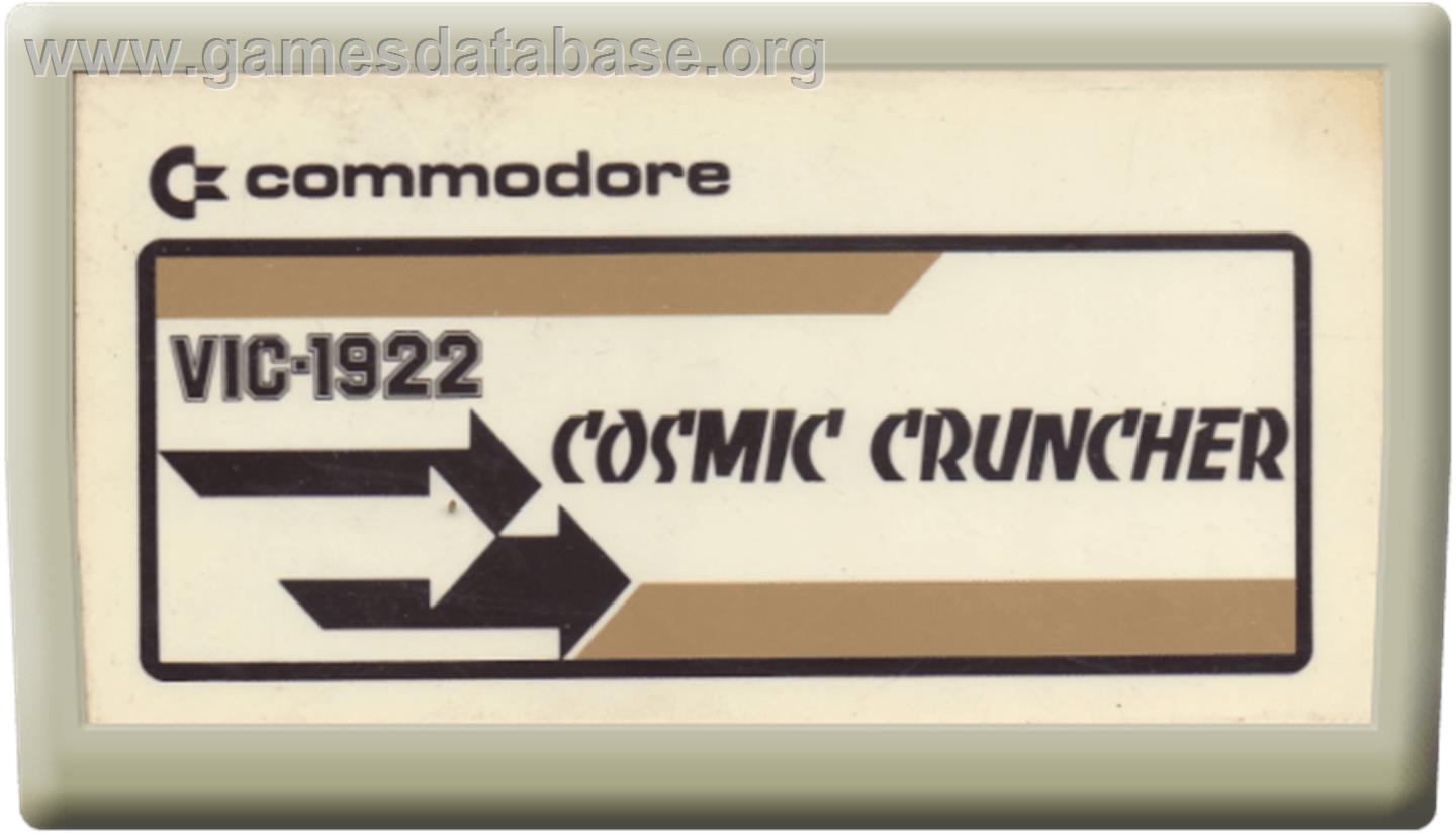 Cosmic Cruncher - Commodore VIC-20 - Artwork - Cartridge