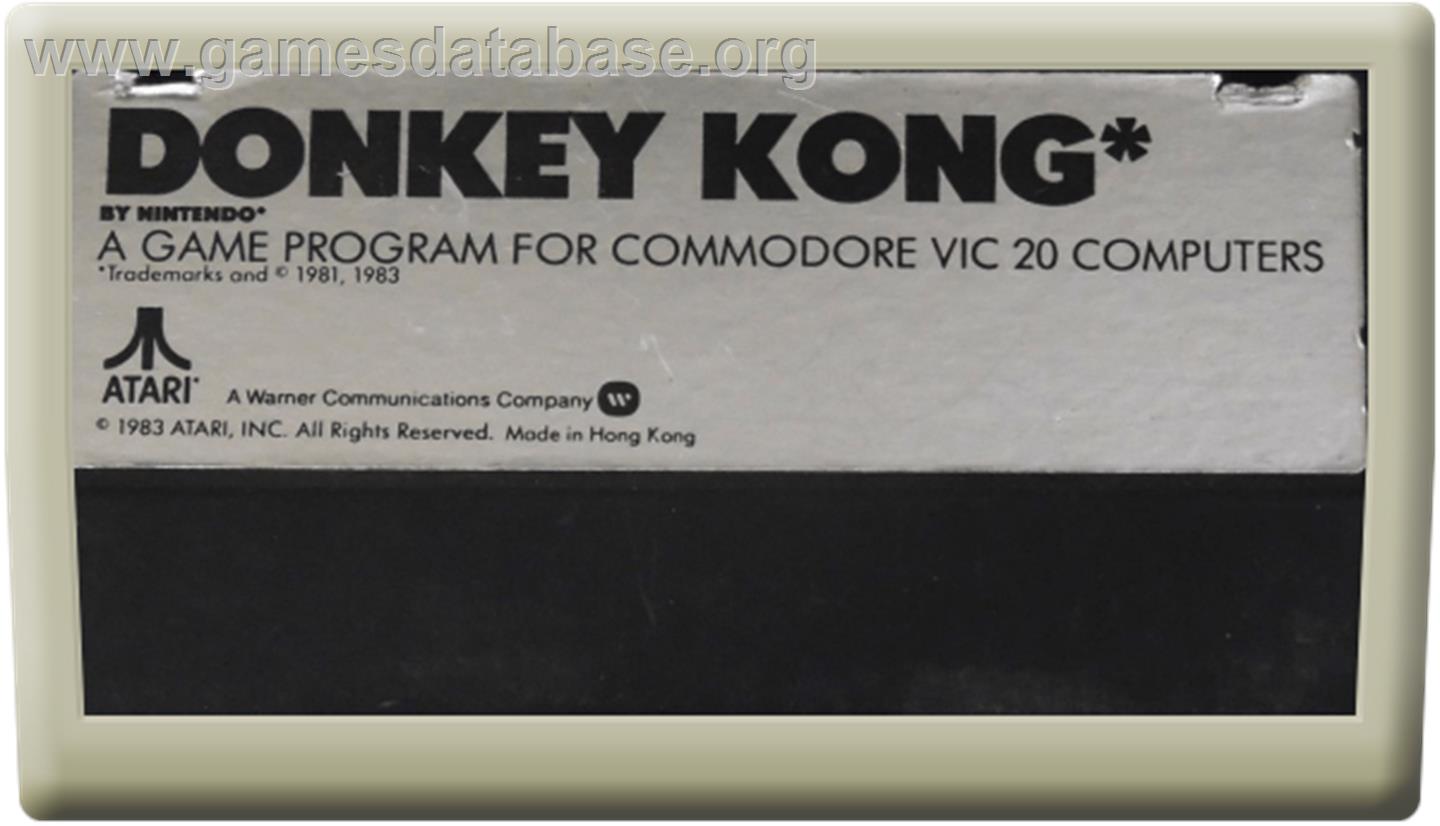 Donkey Kong - Commodore VIC-20 - Artwork - Cartridge
