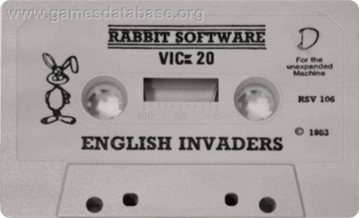 English Invaders - Commodore VIC-20 - Artwork - Cartridge