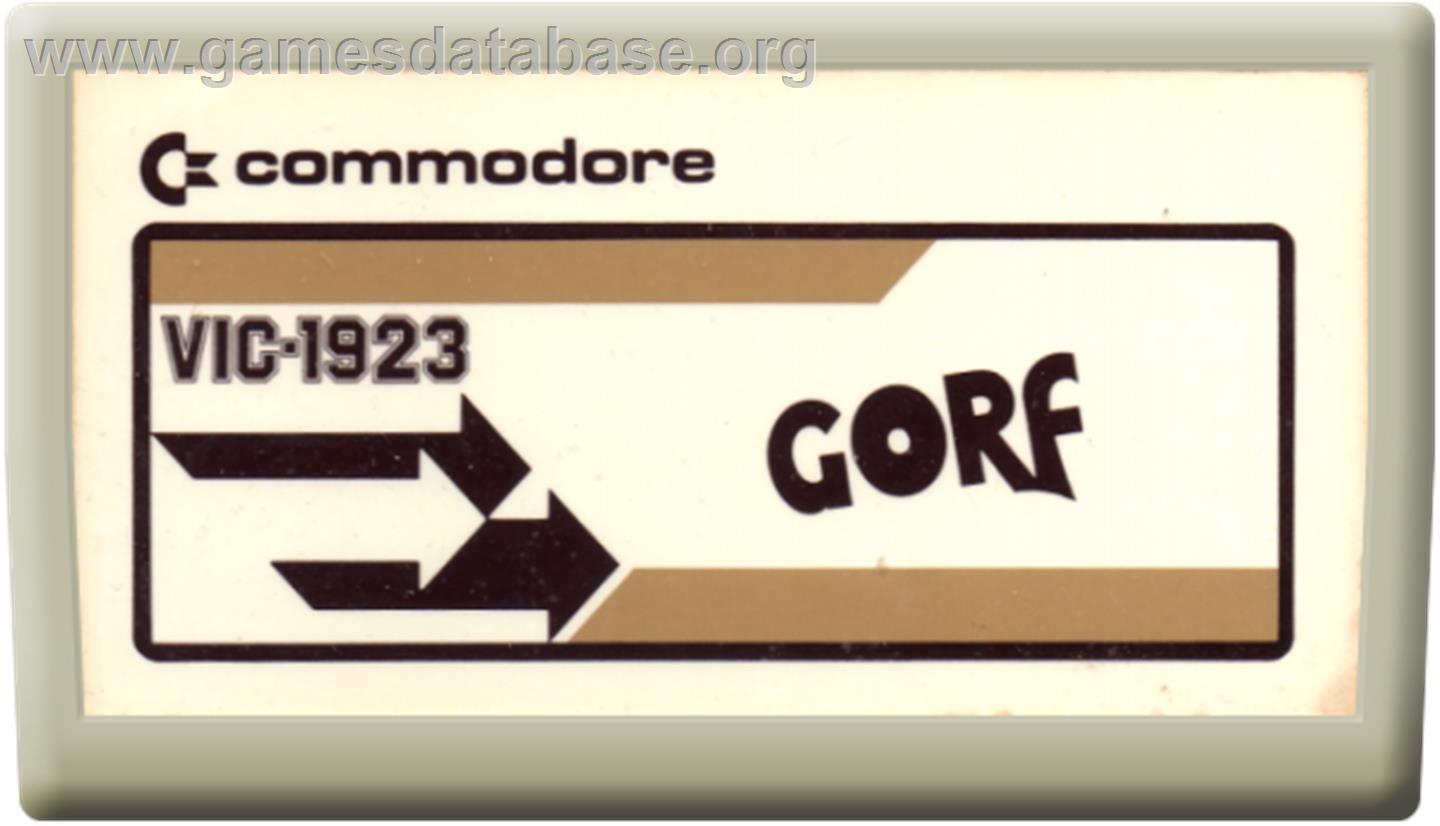 Gorf - Commodore VIC-20 - Artwork - Cartridge