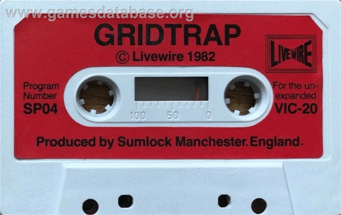 Gridtrap - Commodore VIC-20 - Artwork - Cartridge