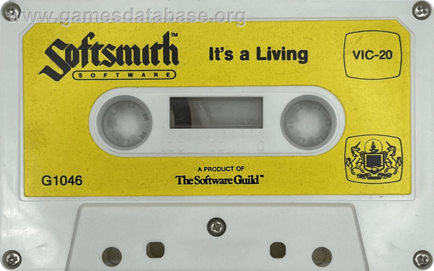 It's A Living - Commodore VIC-20 - Artwork - Cartridge