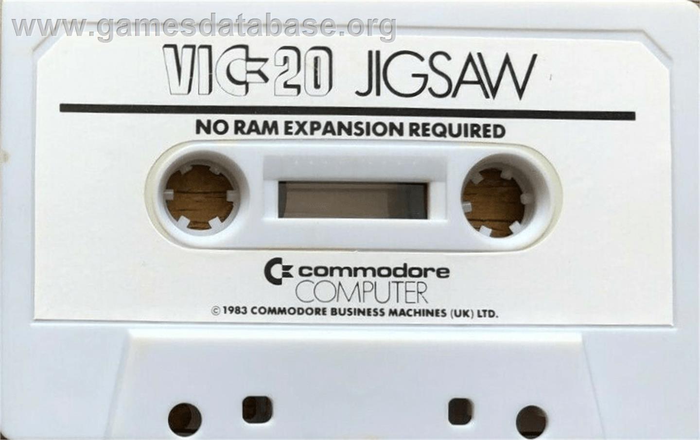 Jigsaw - Commodore VIC-20 - Artwork - Cartridge