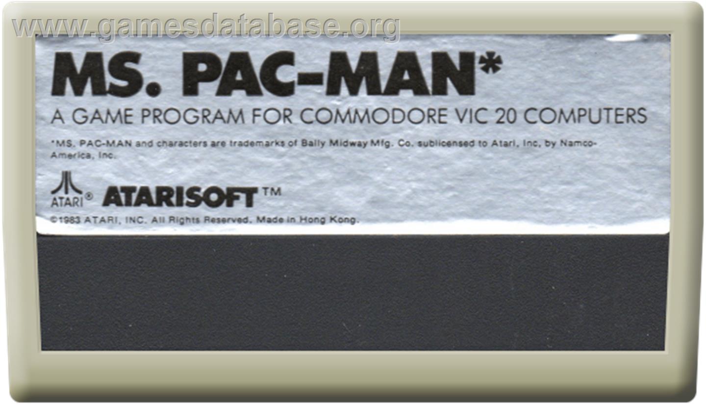 Ms. Pac-Man - Commodore VIC-20 - Artwork - Cartridge