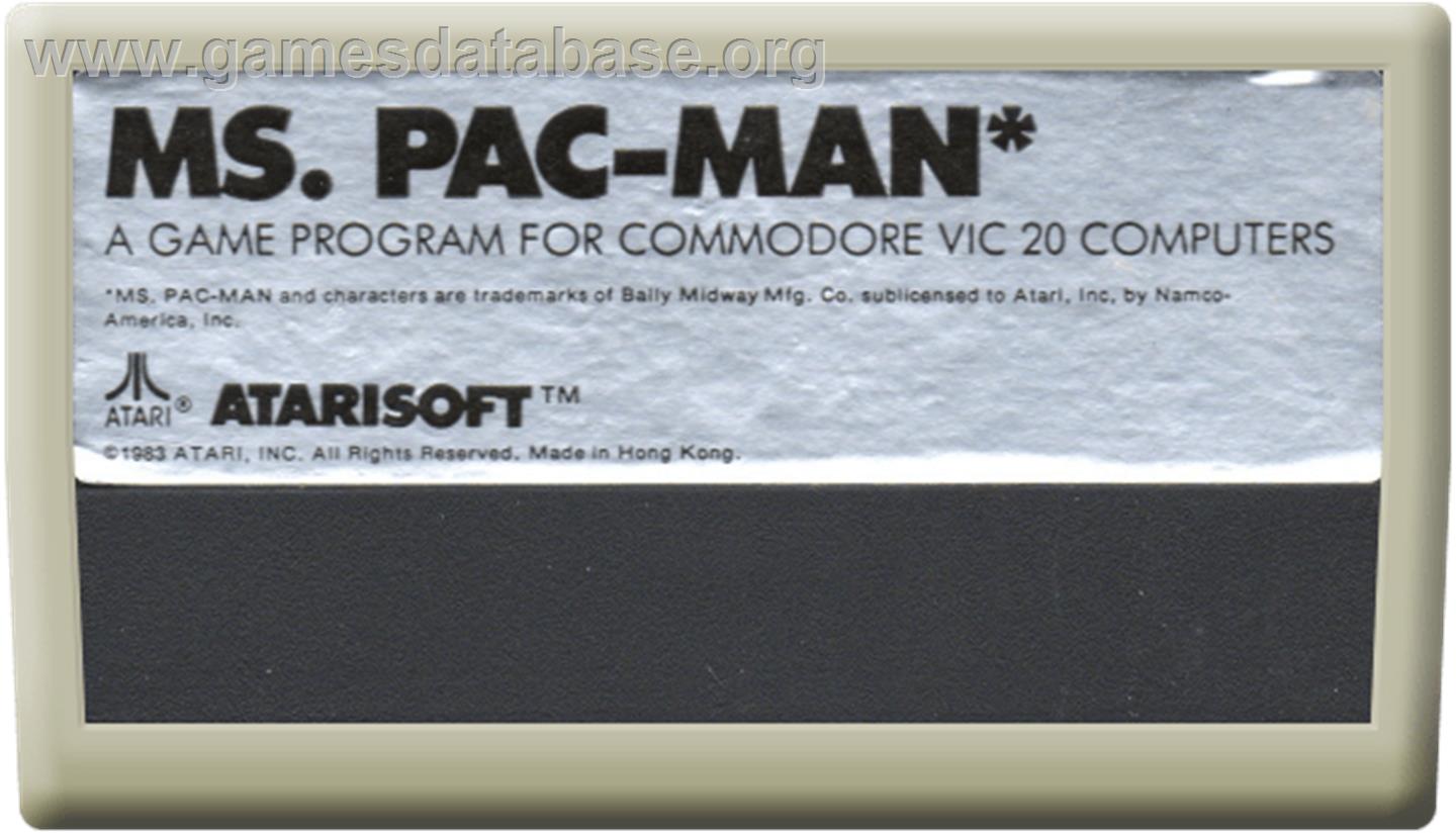 Ms. Pac-man - Commodore VIC-20 - Artwork - Cartridge