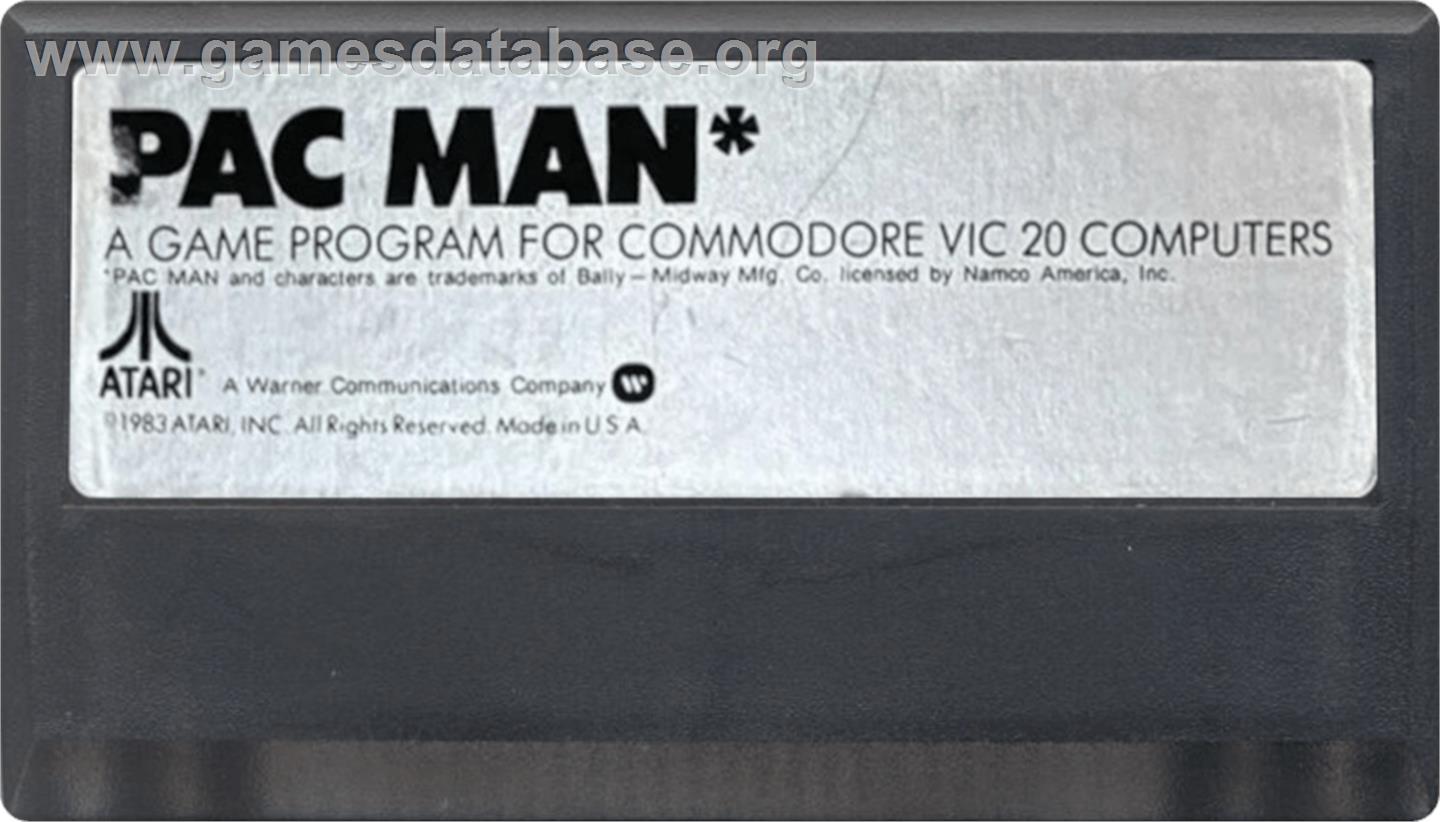 Pac-Man - Commodore VIC-20 - Artwork - Cartridge