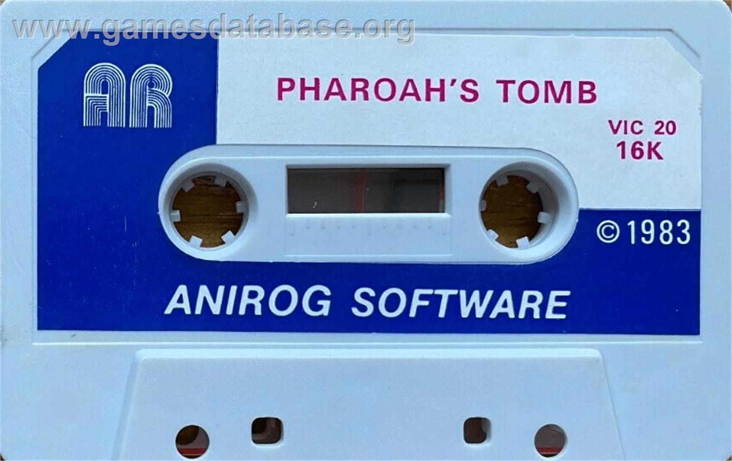 Pharaoh's Tomb - Commodore VIC-20 - Artwork - Cartridge