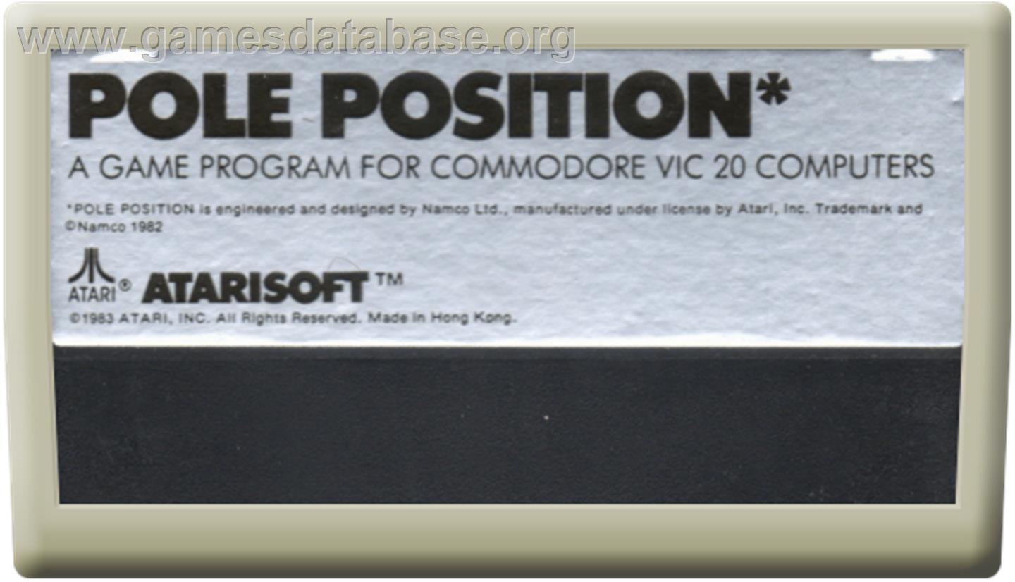 Pole Position - Commodore VIC-20 - Artwork - Cartridge