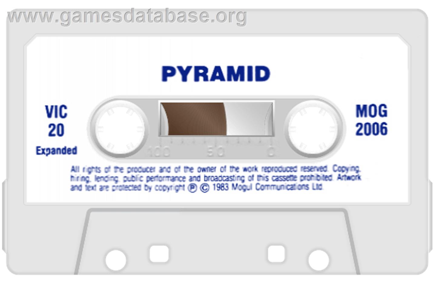 Pyramid - Commodore VIC-20 - Artwork - Cartridge