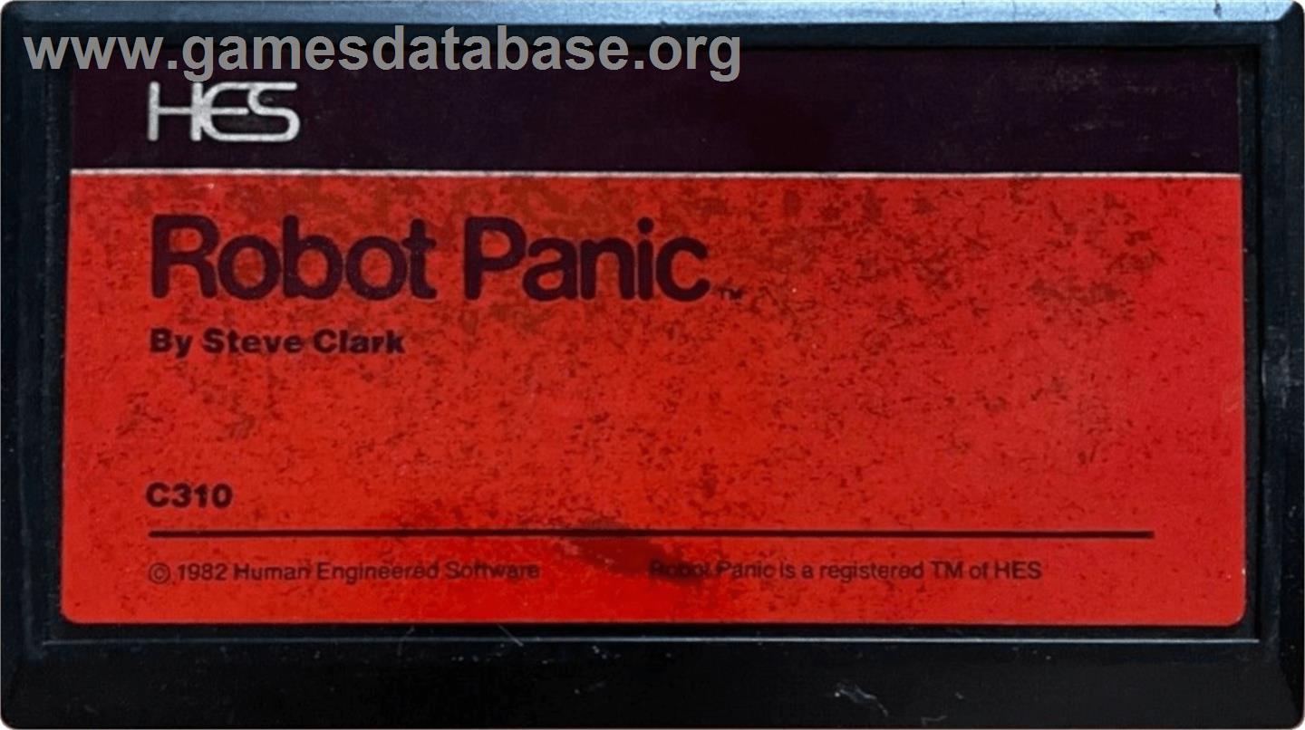Robot Panic - Commodore VIC-20 - Artwork - Cartridge