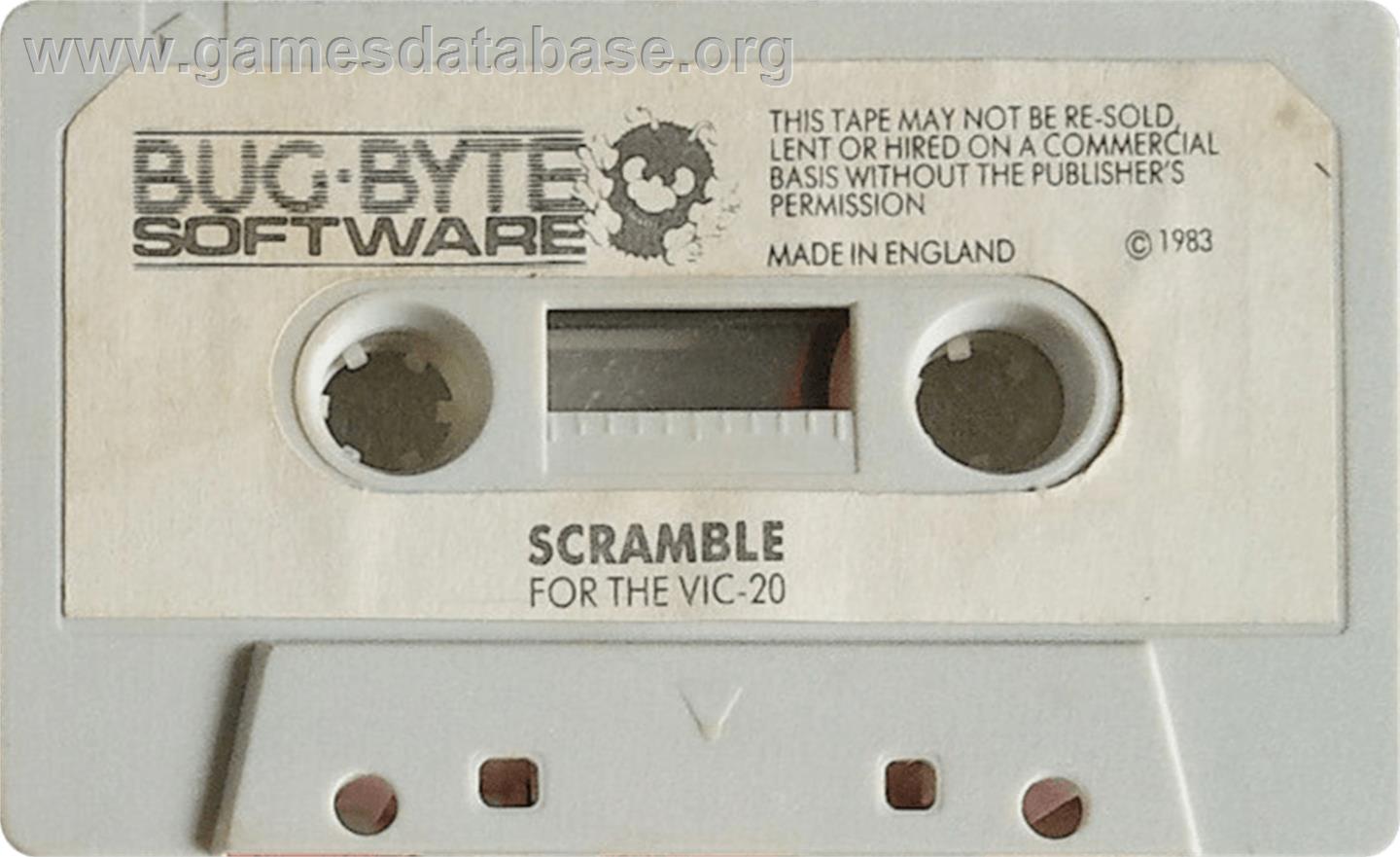 Scramble - Commodore VIC-20 - Artwork - Cartridge