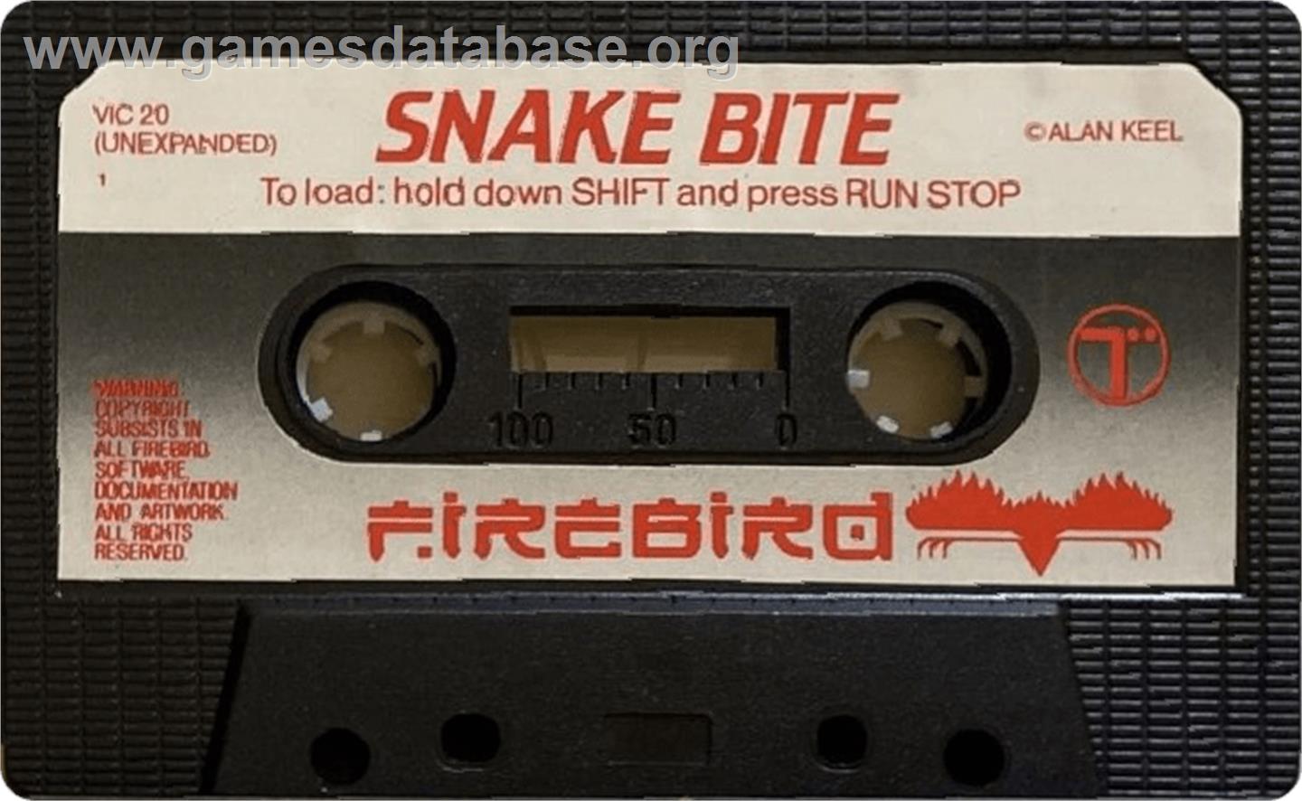 Snake Bite - Commodore VIC-20 - Artwork - Cartridge