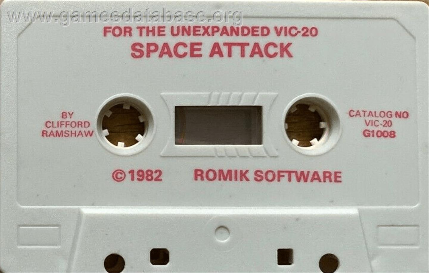 Space Attack - Commodore VIC-20 - Artwork - Cartridge