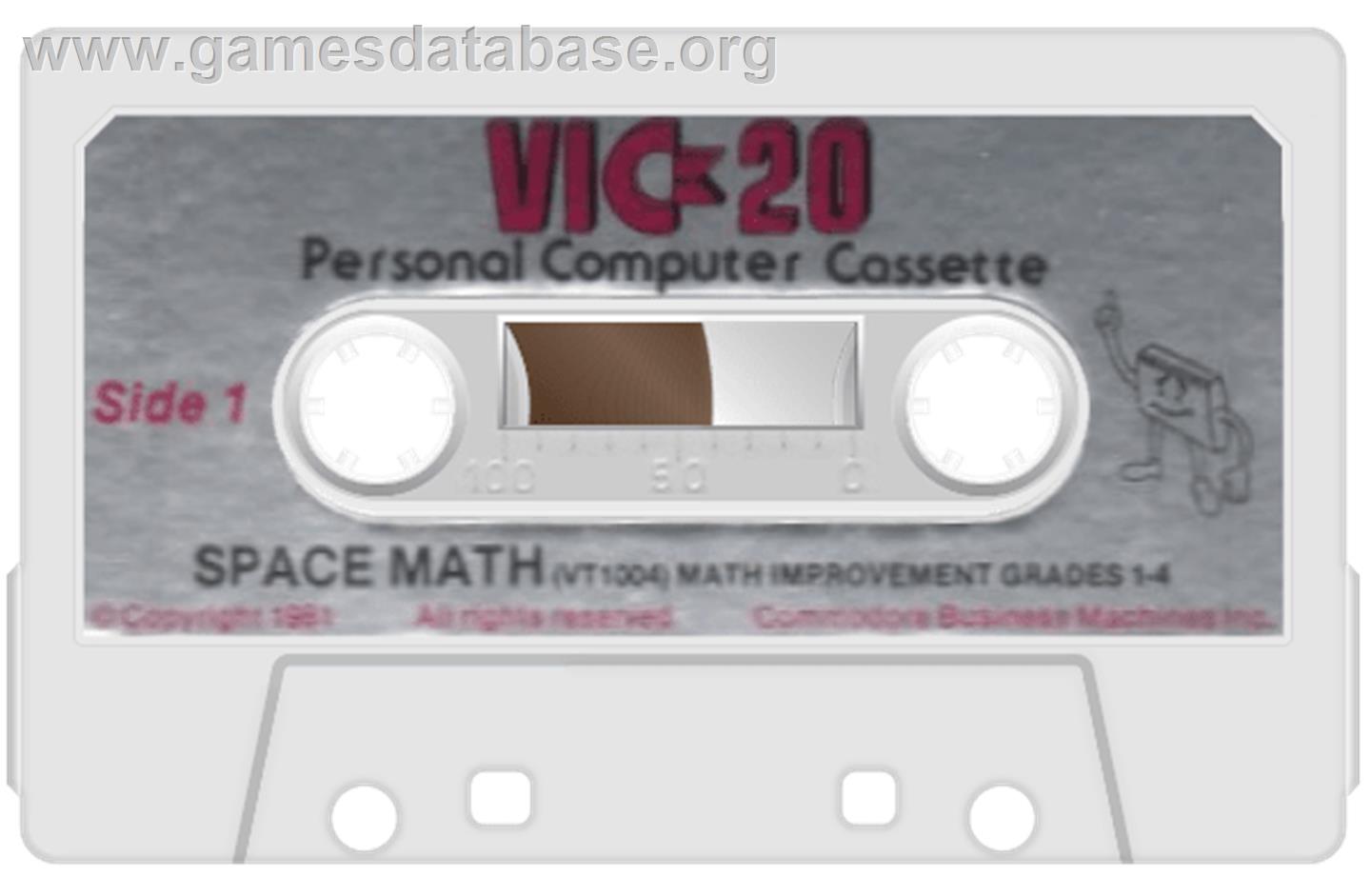 Space Math - Commodore VIC-20 - Artwork - Cartridge