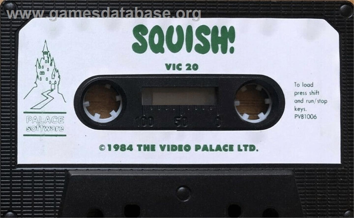 Squish - Commodore VIC-20 - Artwork - Cartridge