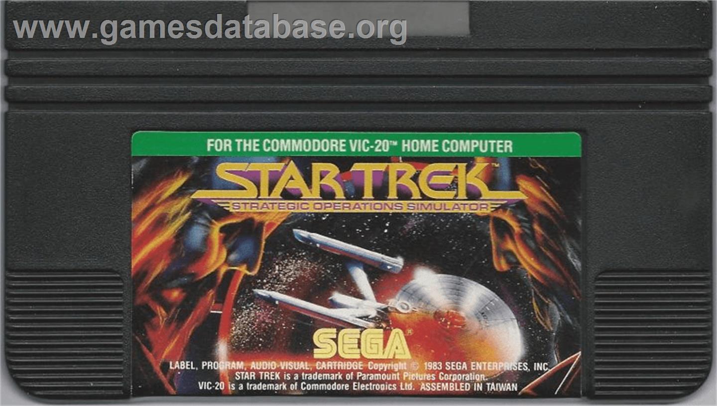 Star Trek Strategic Operations Simulator - Commodore VIC-20 - Artwork - Cartridge