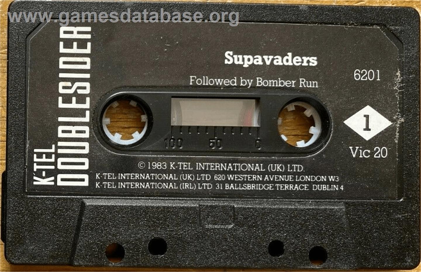 Supavaders - Commodore VIC-20 - Artwork - Cartridge