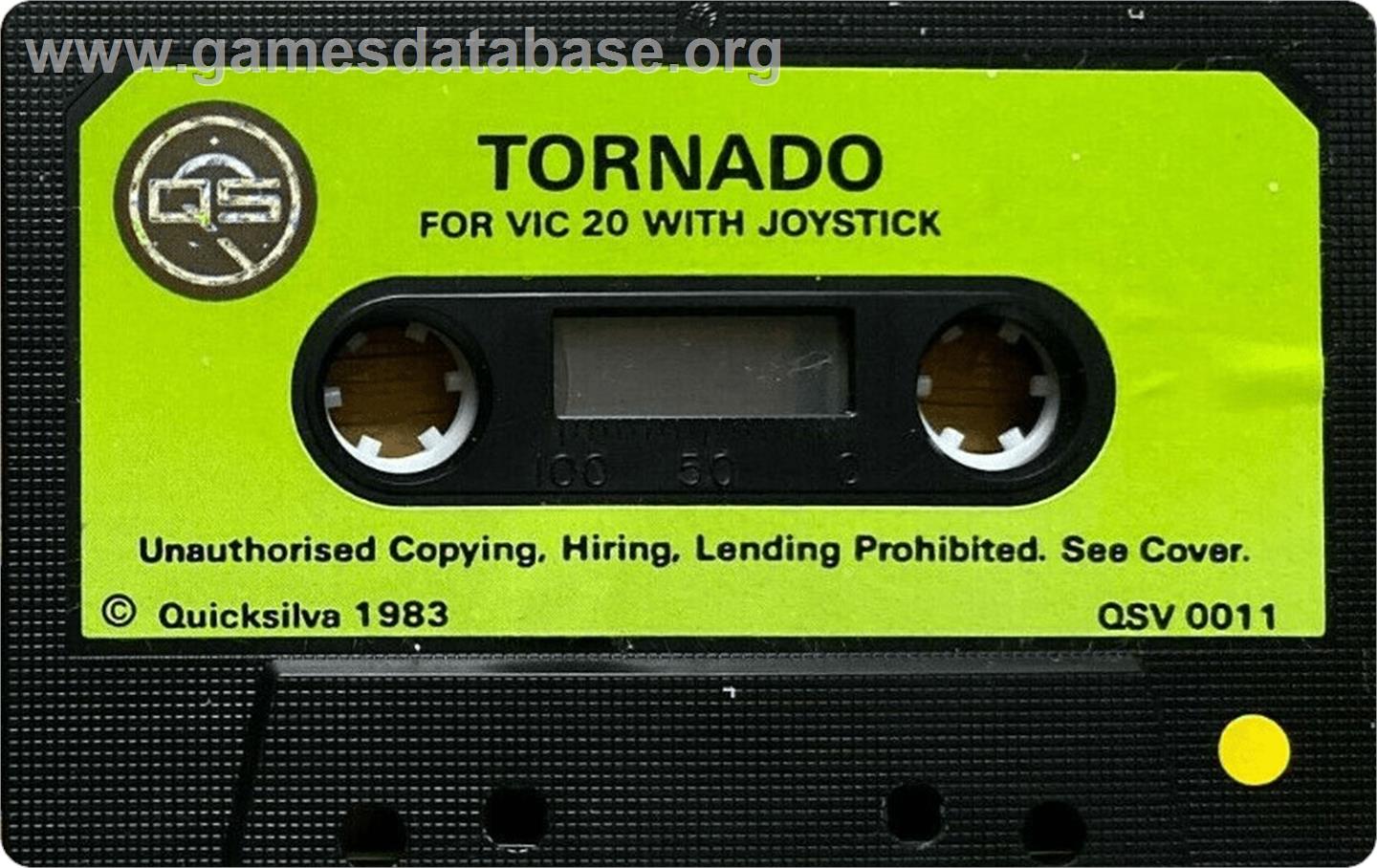 Tornado - Commodore VIC-20 - Artwork - Cartridge
