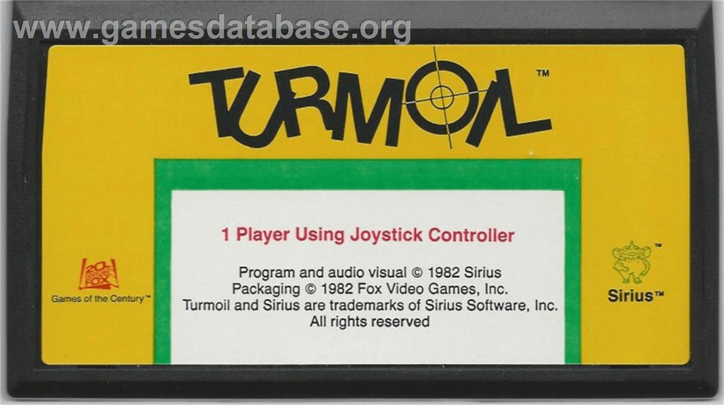 Turmoil - Commodore VIC-20 - Artwork - Cartridge