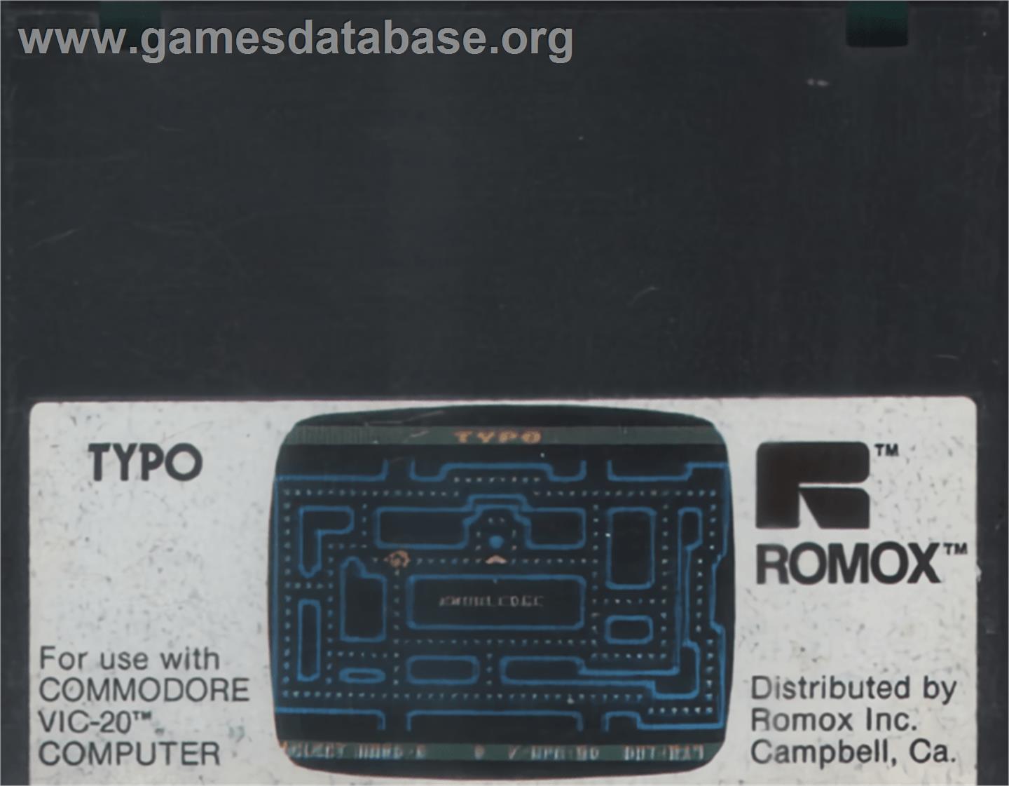Typo - Commodore VIC-20 - Artwork - Cartridge