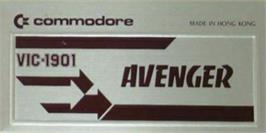 Top of cartridge artwork for Avenger on the Commodore VIC-20.