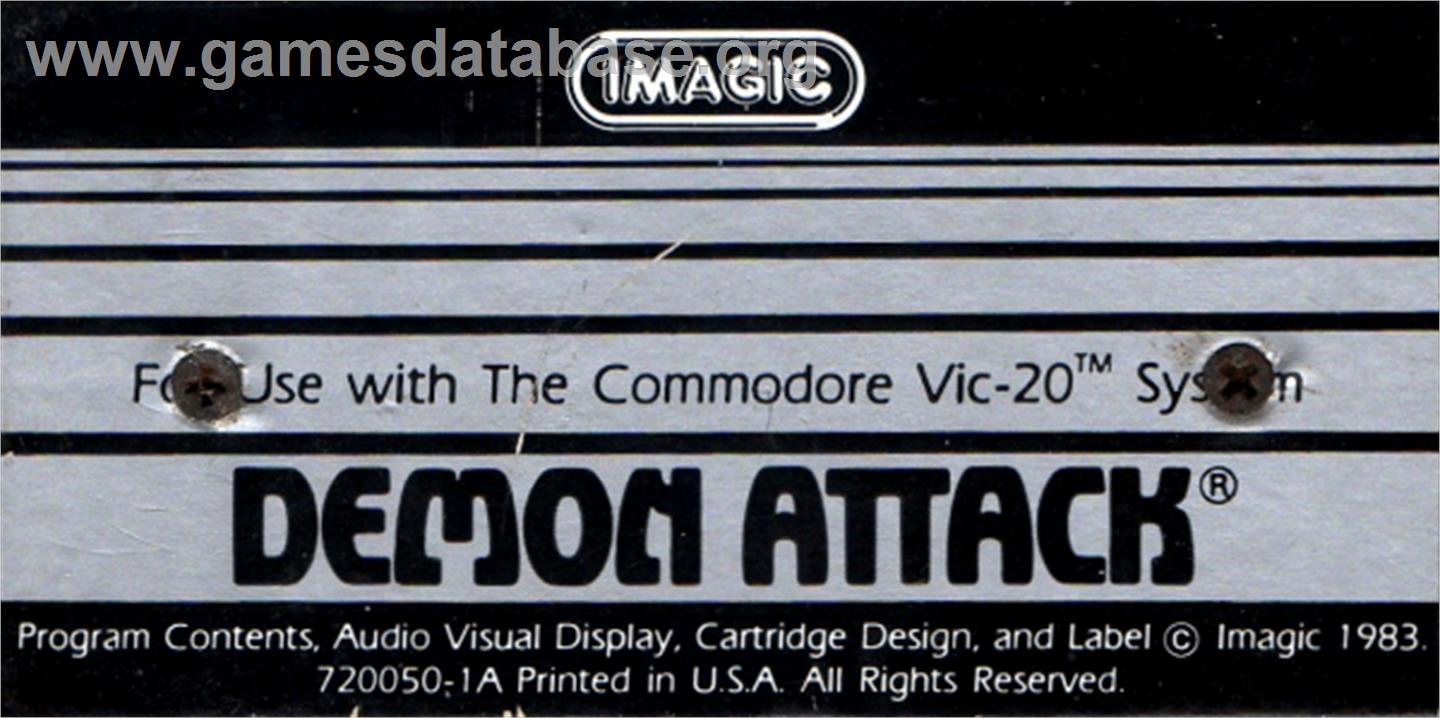 Demon Attack - Commodore VIC-20 - Artwork - Cartridge Top