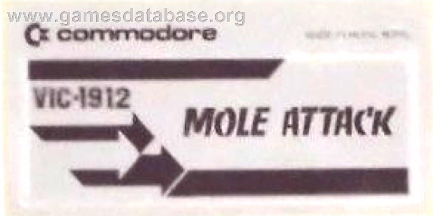 Mole Attack - Commodore VIC-20 - Artwork - Cartridge Top