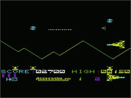 In game image of Aggressor on the Commodore VIC-20.
