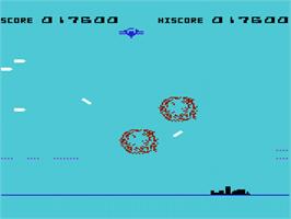 In game image of Allied Defense on the Commodore VIC-20.
