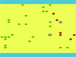 In game image of Apple Hunt on the Commodore VIC-20.